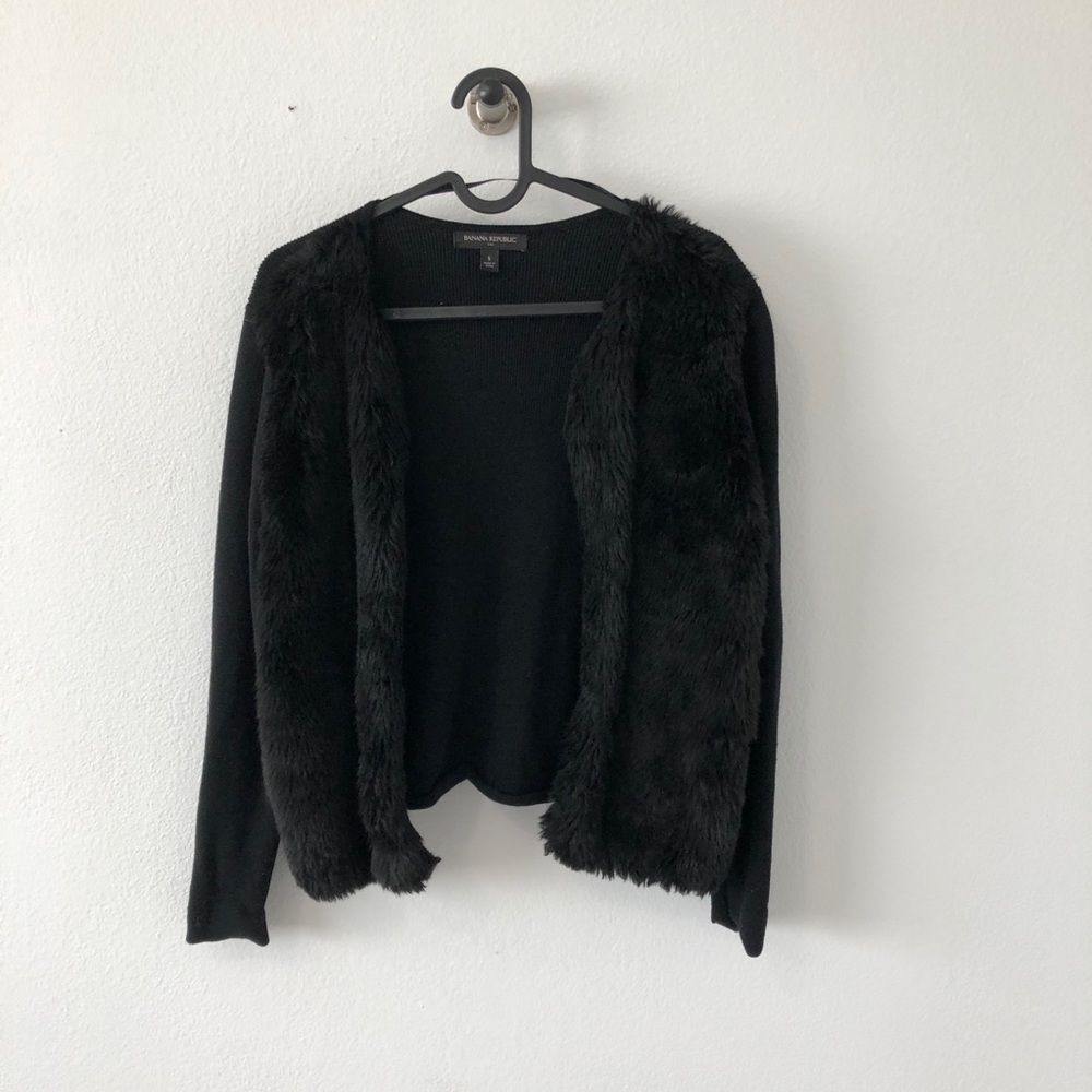 Banana Republic Fuzzy Fur Sweater Vest